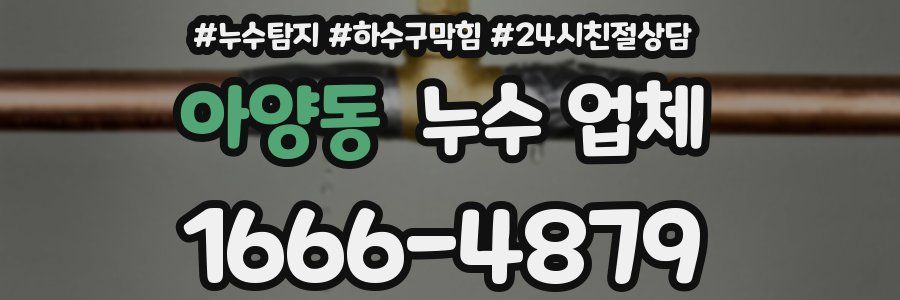 아양동 누수 업체