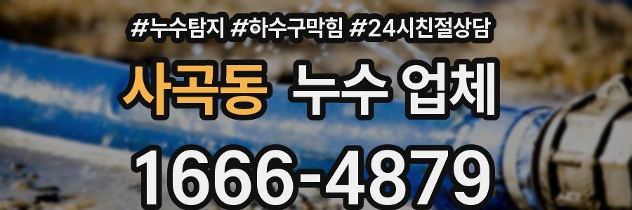 사곡동 누수 업체