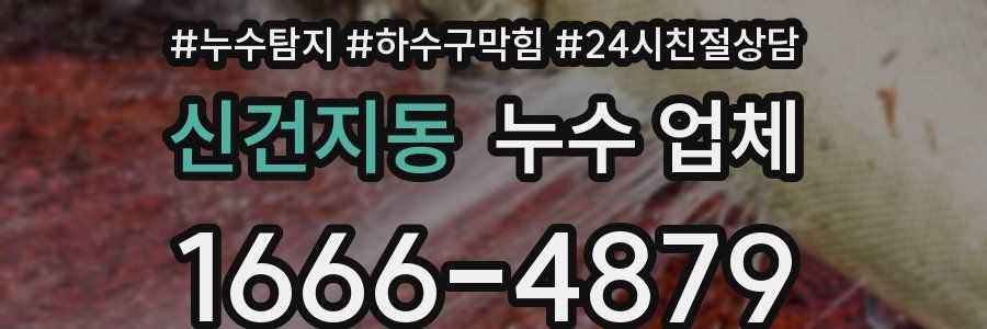 신건지동 누수 업체