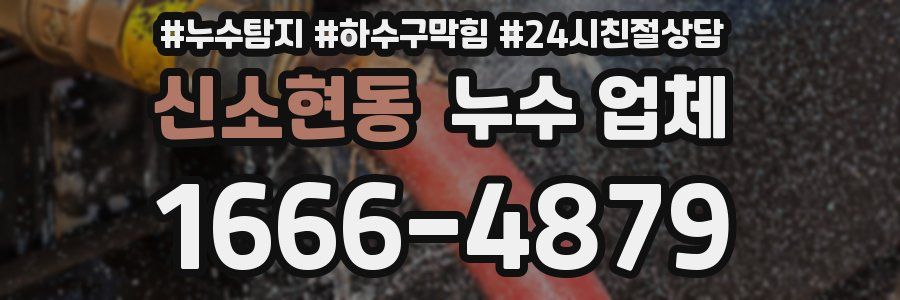 신소현동 누수 업체