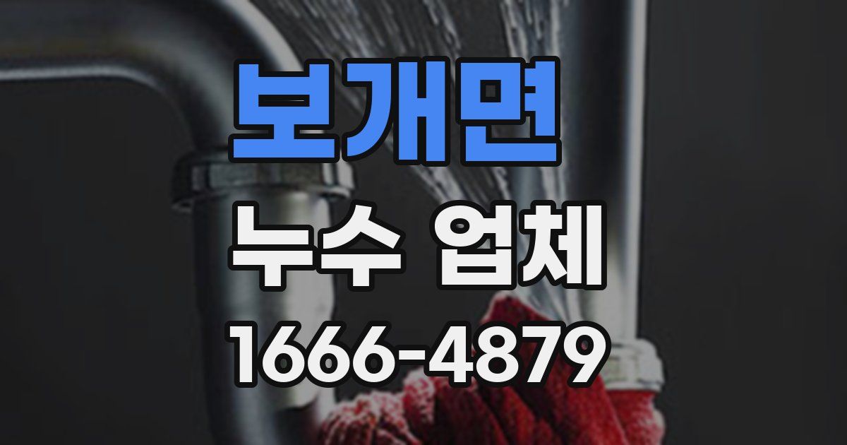 보개면 누수 업체