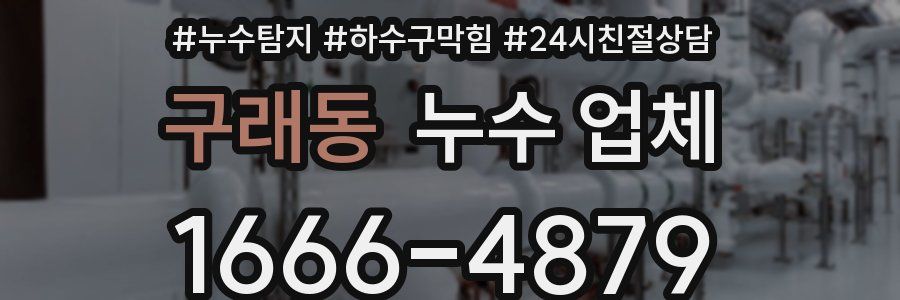 구래동 누수 업체