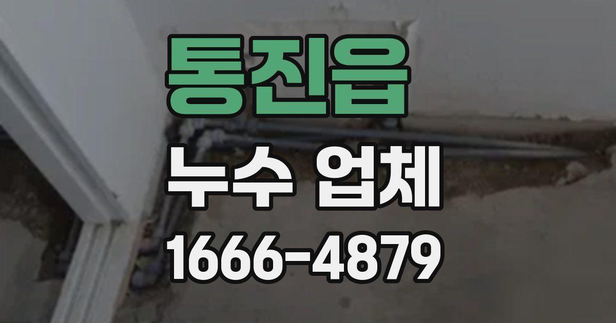 통진읍 누수 업체