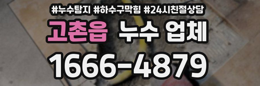 고촌읍 누수 업체