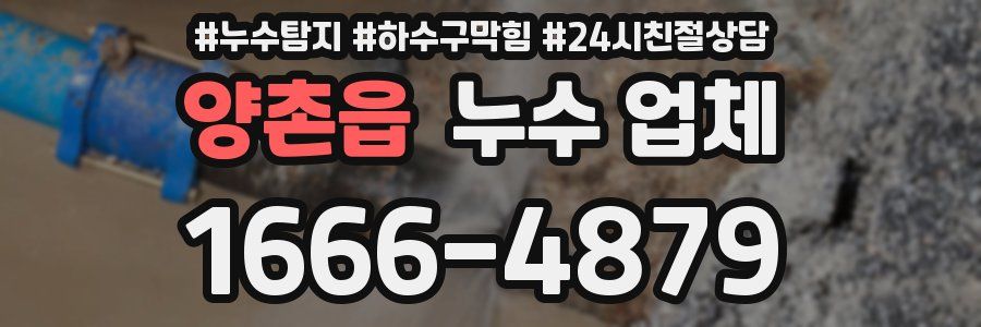 양촌읍 누수 업체