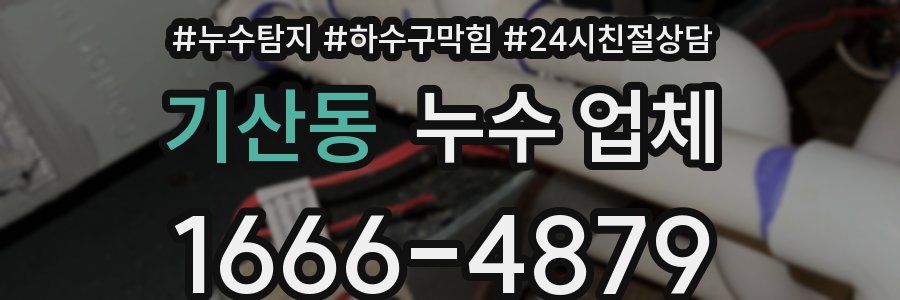 기산동 누수 업체