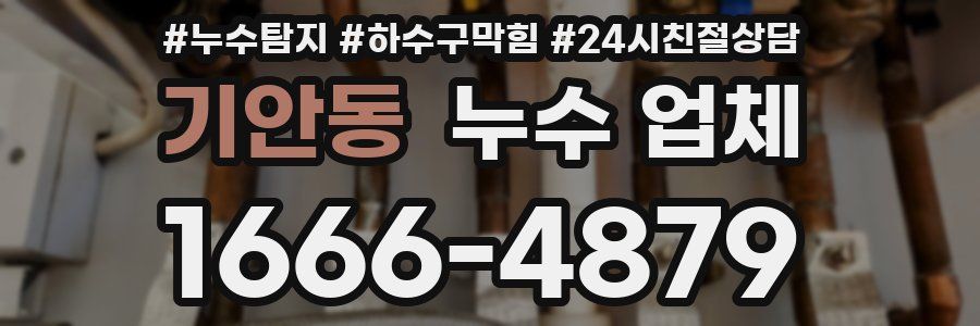 기안동 누수 업체