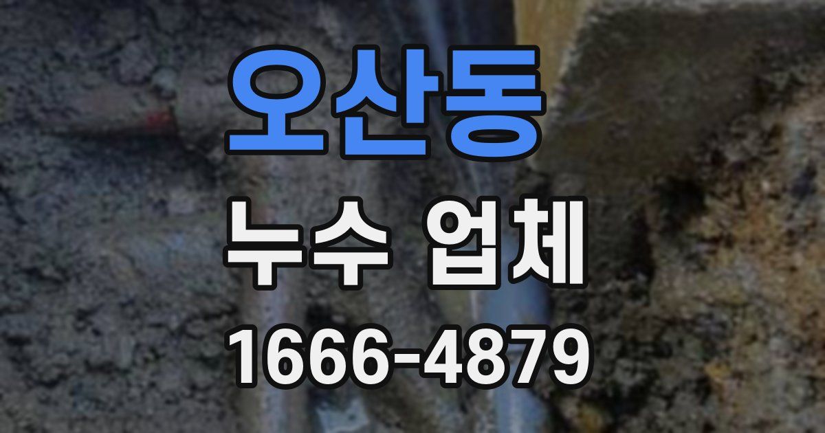 오산동 누수 업체