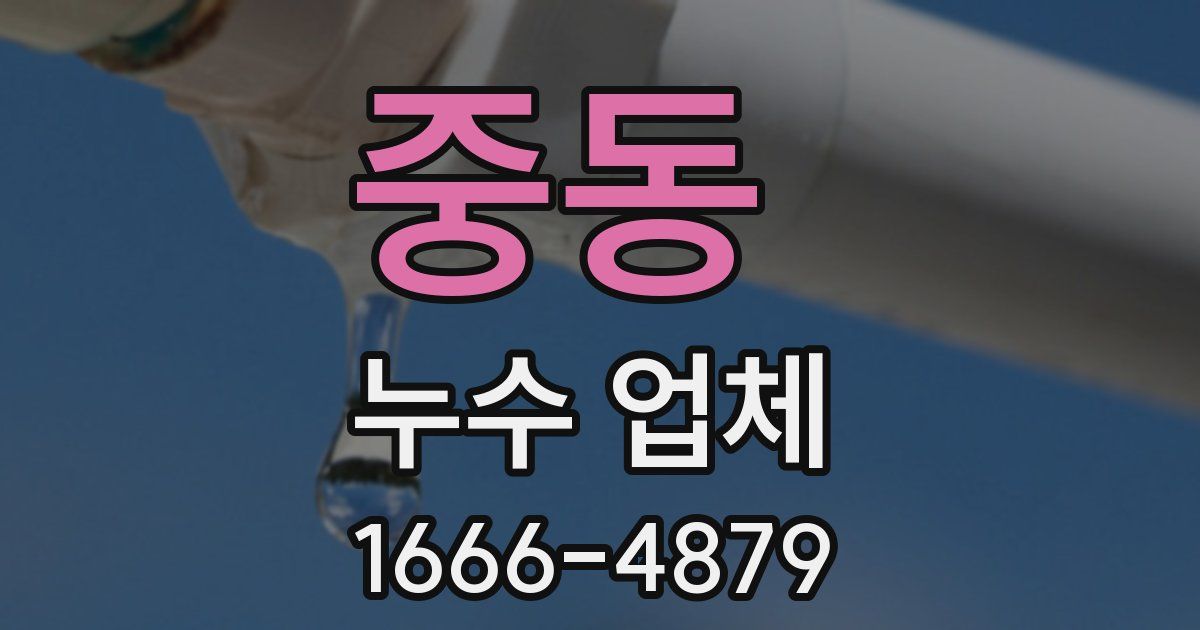 중동 누수 업체