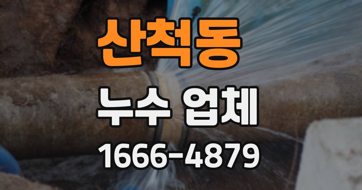 산척동 누수 업체