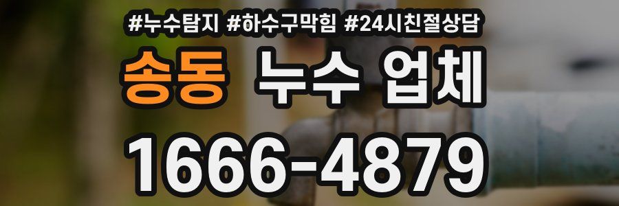 송동 누수 업체