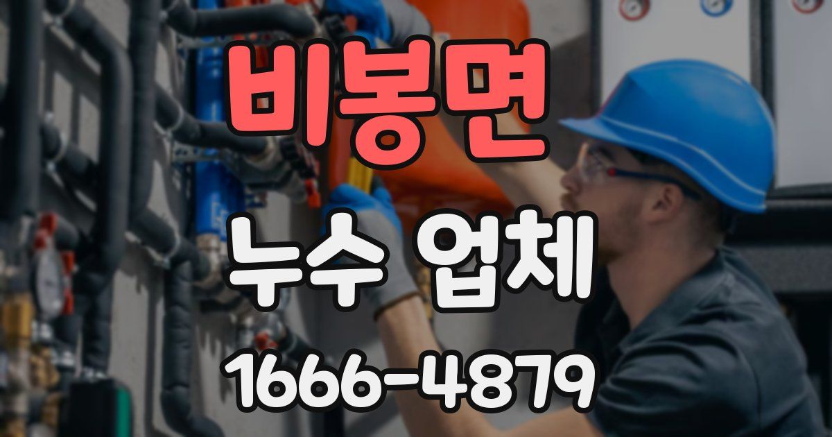 비봉면 누수 업체