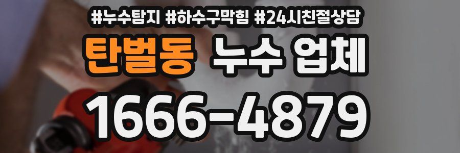 탄벌동 누수 업체