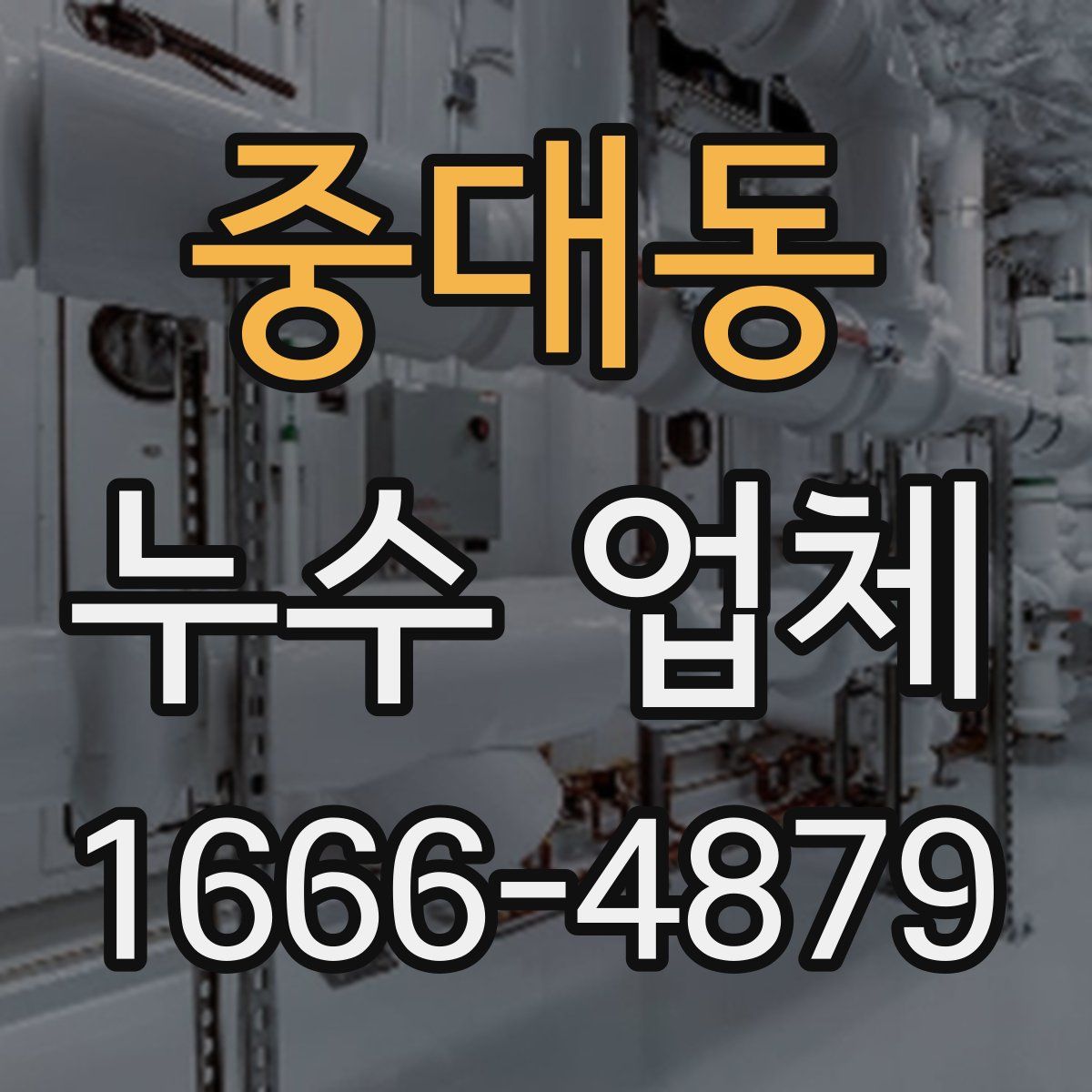중대동 누수 업체