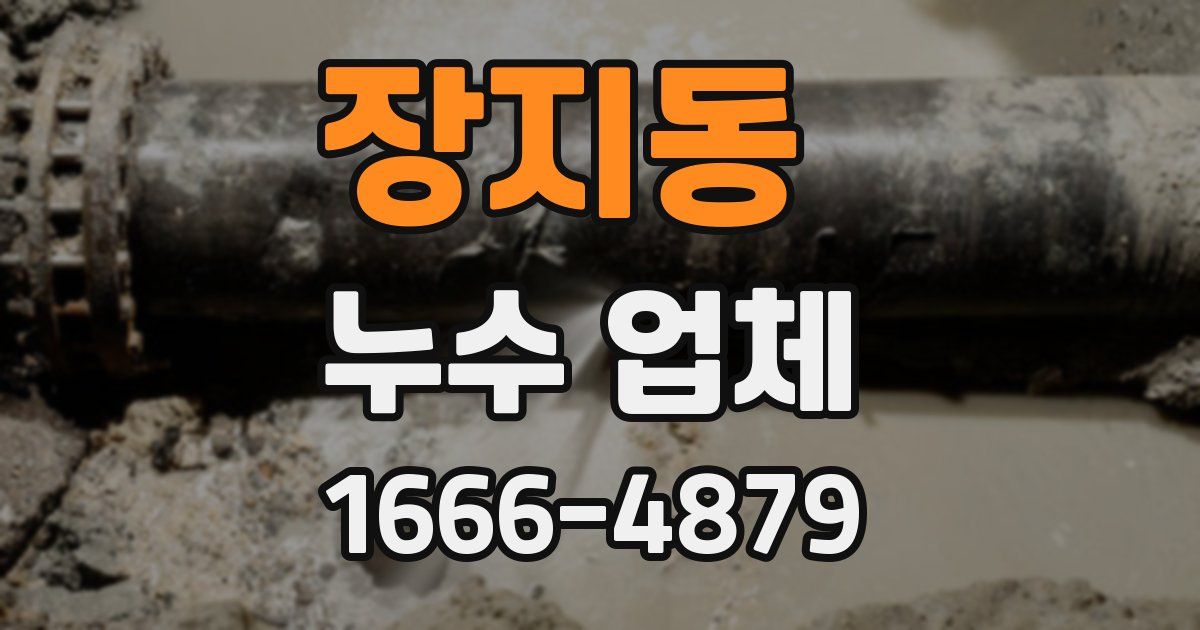 장지동 누수 업체