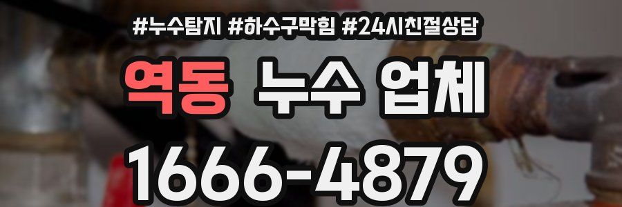 역동 누수 업체