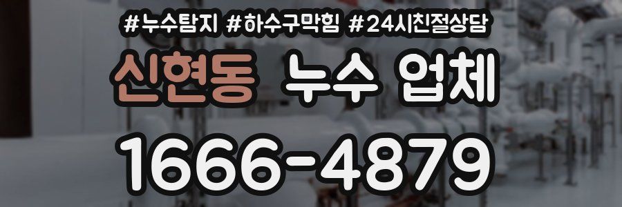 신현동 누수 업체