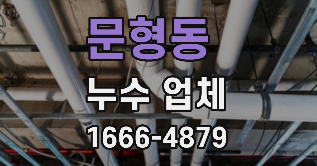 문형동 누수 업체