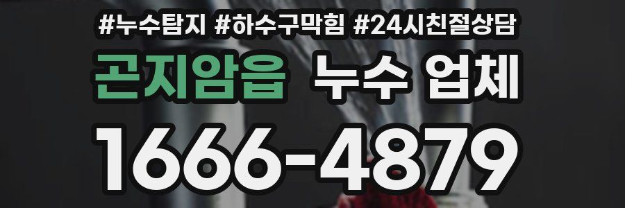 곤지암읍 누수 업체