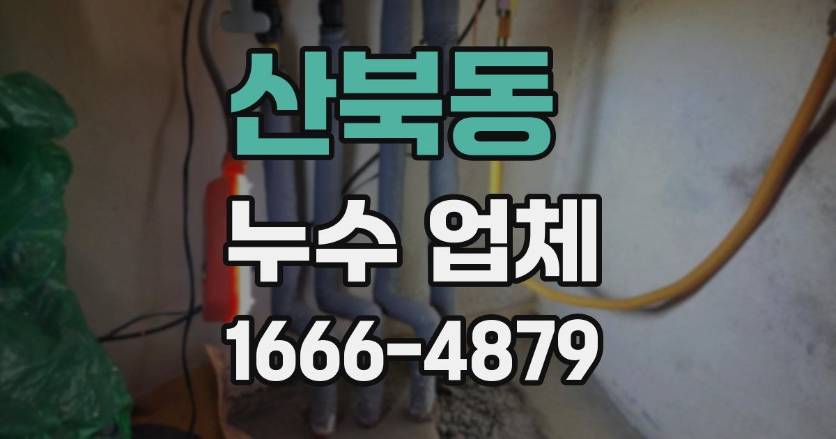 산북동 누수 업체