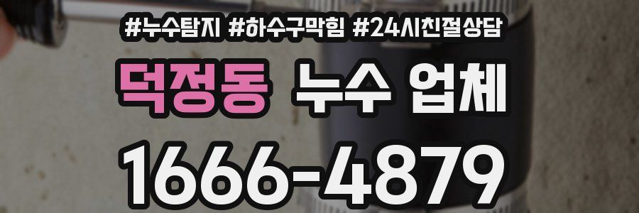 덕정동 누수 업체