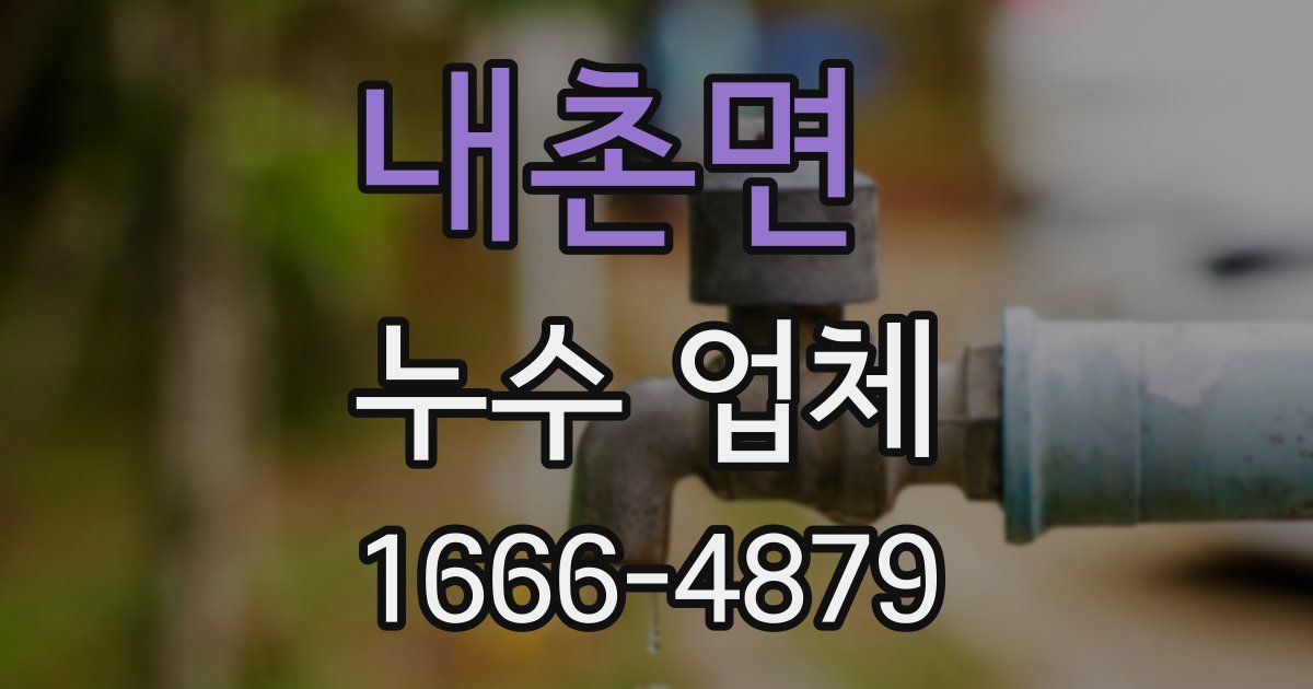내촌면 누수 업체