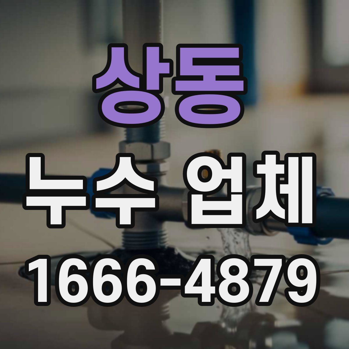 상동 누수 업체