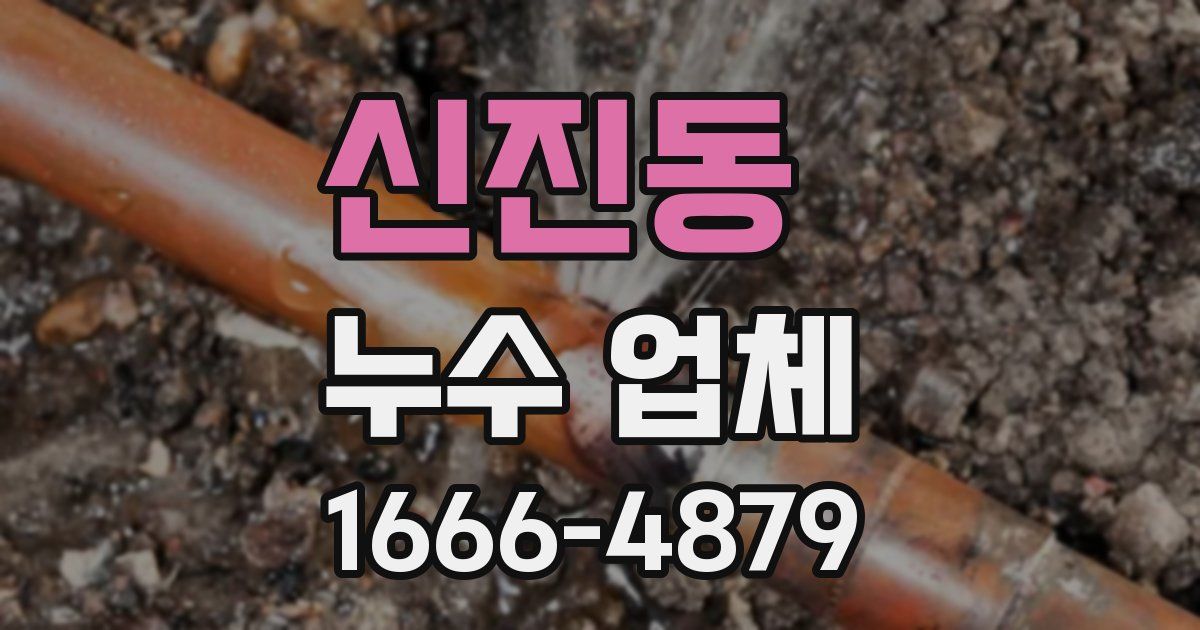신진동 누수 업체