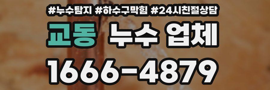 교동 누수 업체