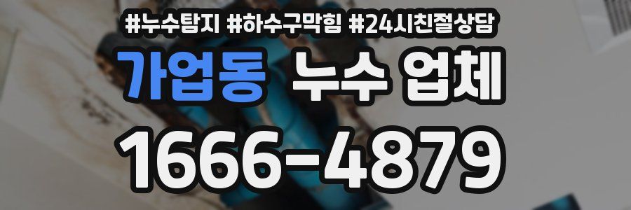 가업동 누수 업체