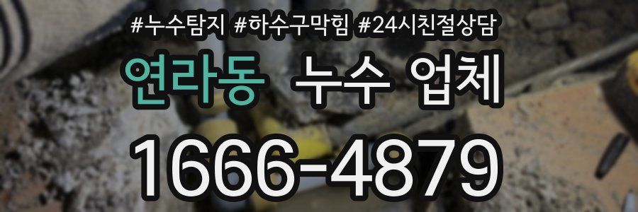 연라동 누수 업체