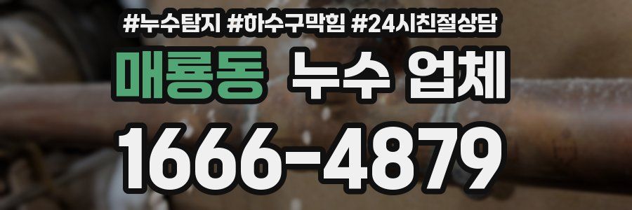 매룡동 누수 업체