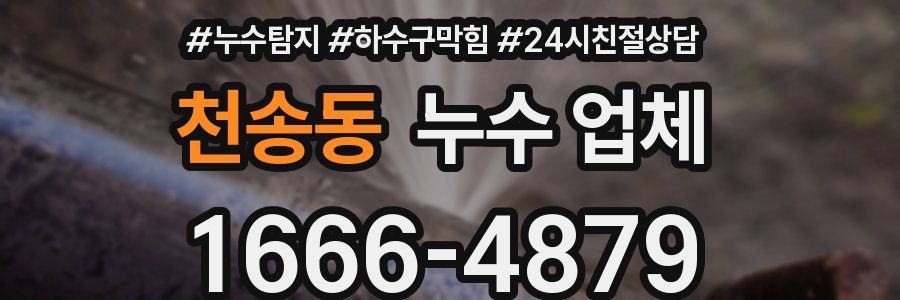 천송동 누수 업체