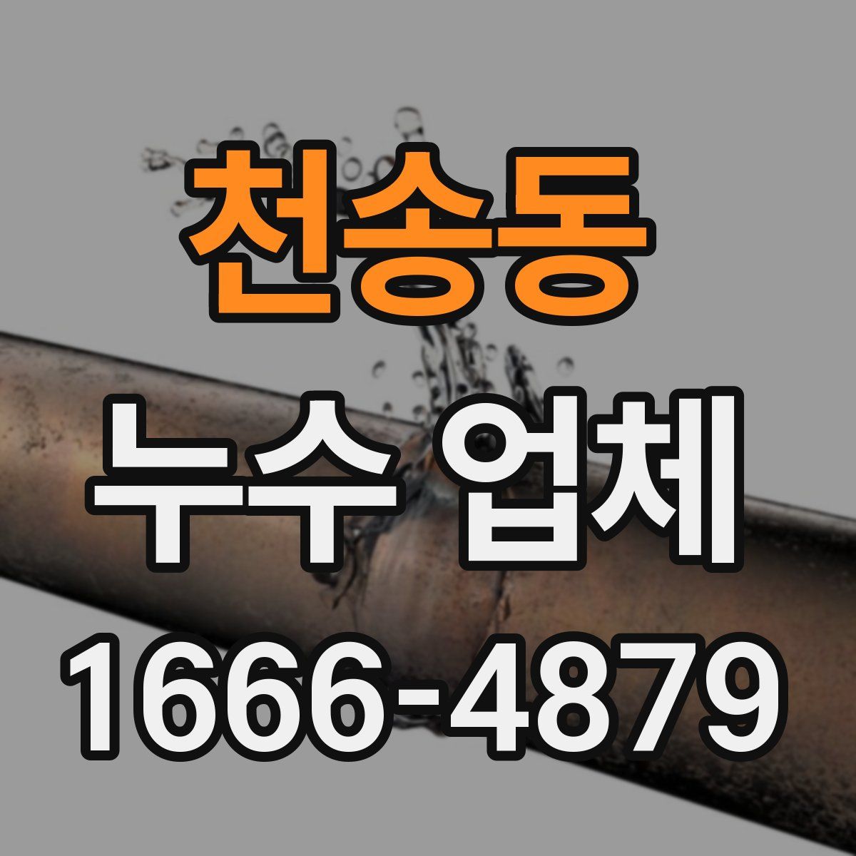 천송동 누수 업체