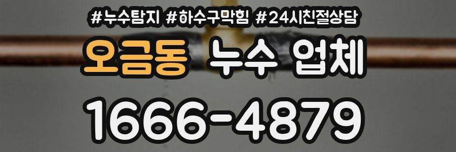 오금동 누수 업체