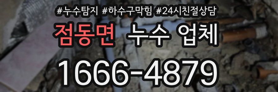 점동면 누수 업체