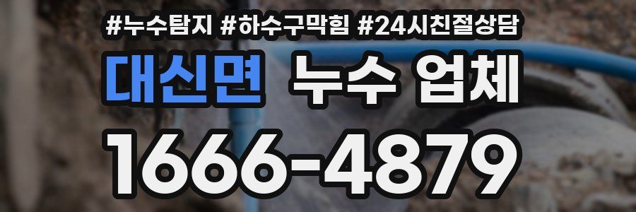 대신면 누수 업체