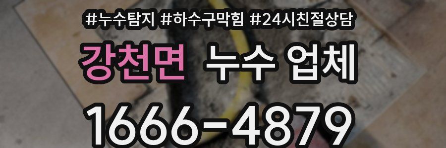 강천면 누수 업체