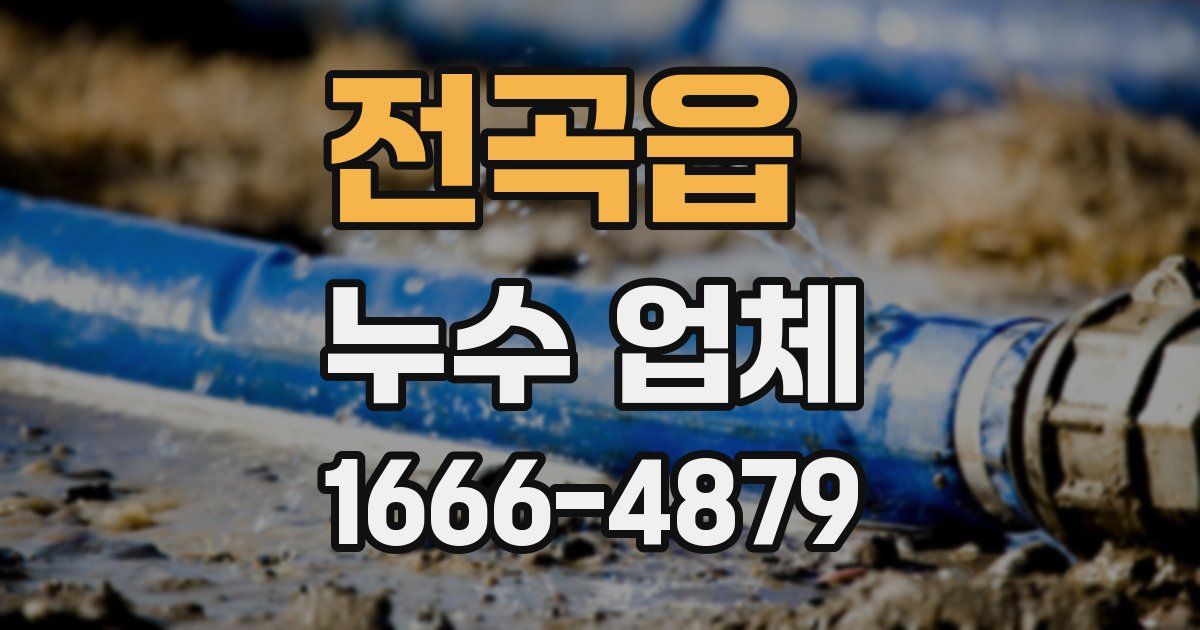전곡읍 누수 업체