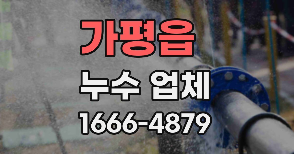 가평읍 누수 업체