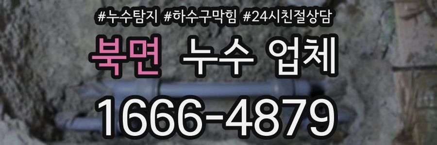 북면 누수 업체