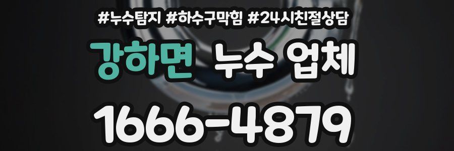 강하면 누수 업체