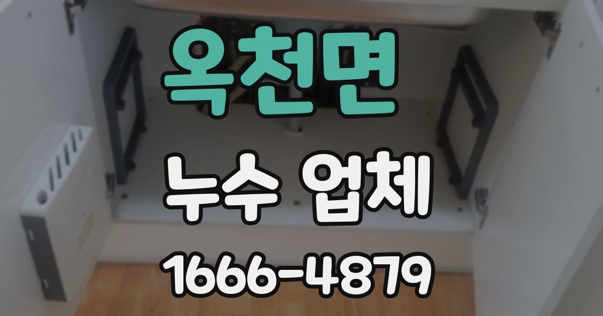 옥천면 누수 업체