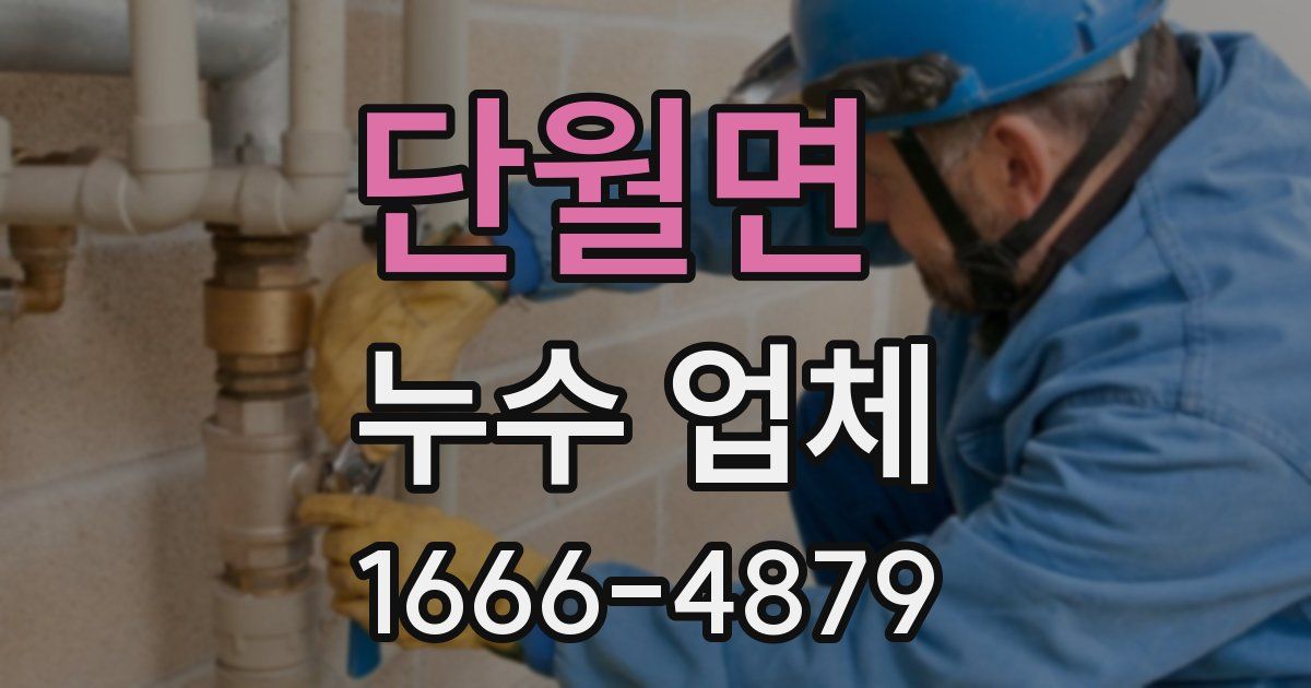단월면 누수 업체
