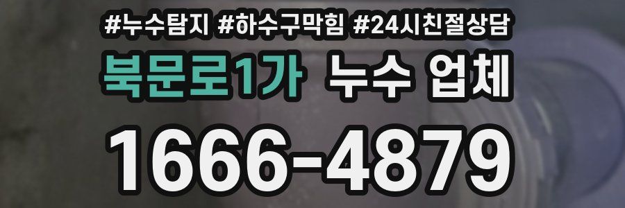 북문로1가 누수 업체
