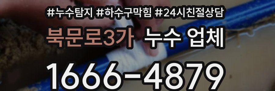 북문로3가 누수 업체