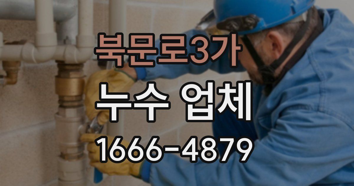 북문로3가 누수 업체