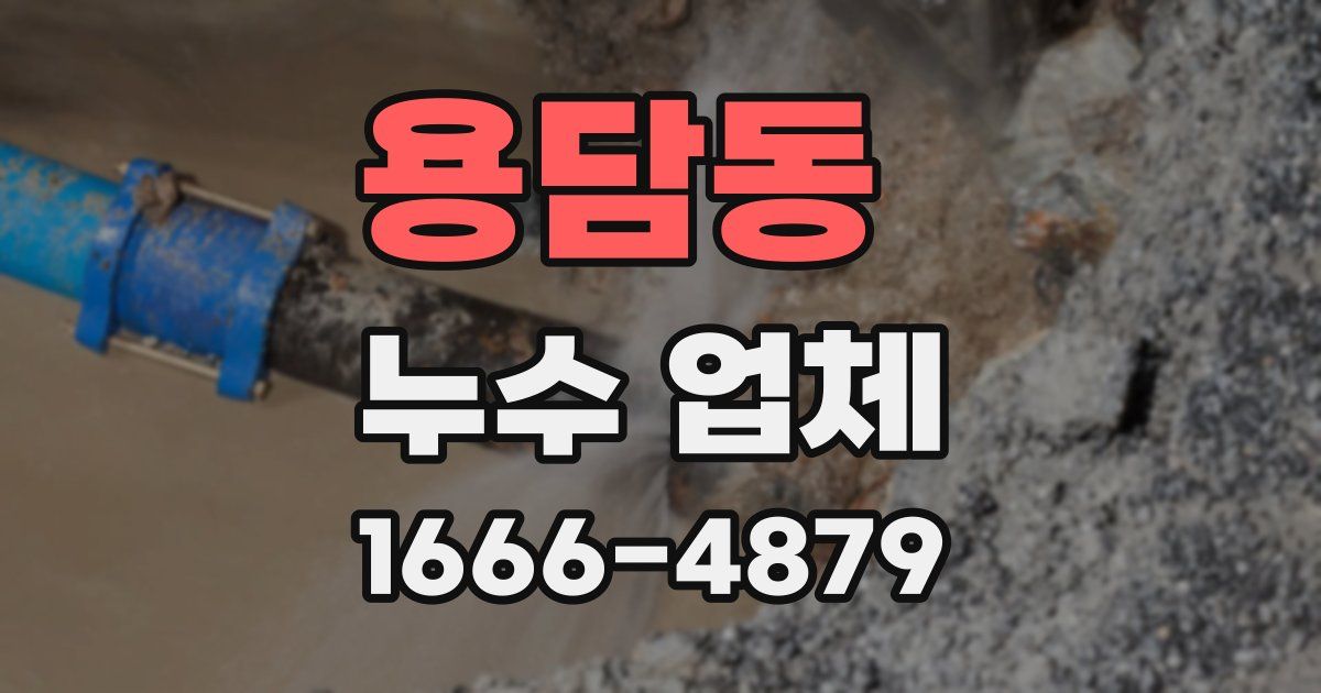 용담동 누수 업체