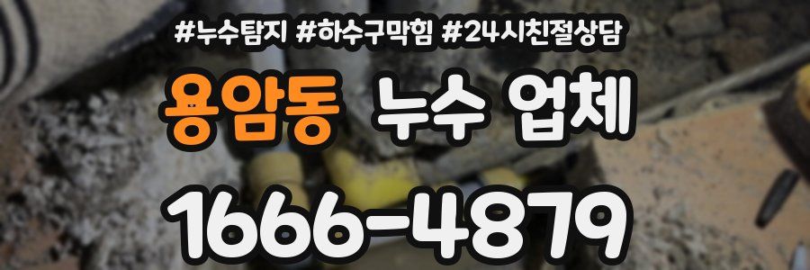 용암동 누수 업체