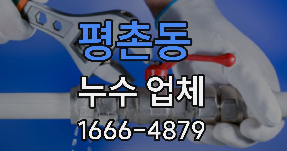 평촌동 누수 업체